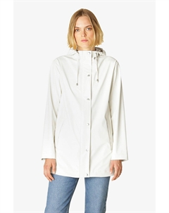 Водонепроницаемая легкая дождевик прямого кроя, белый Ilse jacobsen