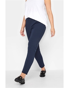 Зауженные эластичные брюки, синий Yours