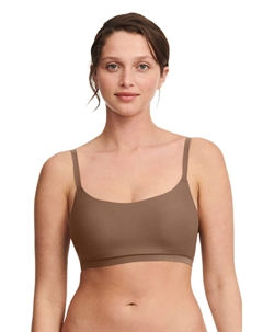 Мягкий бесшовный эластичный бюстгальтер без подкладок, коричневый Chantelle