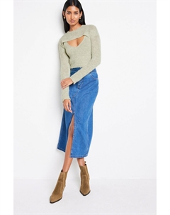 Вязаный пуловер, зеленый Next