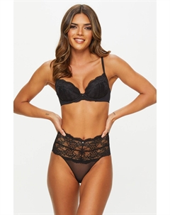 Сексуальный бюстгальтер с глубоким вырезом из кружева Planet, черный Ann summers