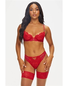 Красные бразильские трусики-икона с пайетками, красный Ann summers