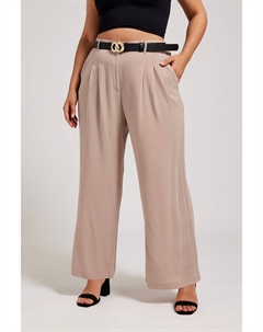 Брюки со складками спереди, розовый Yours
