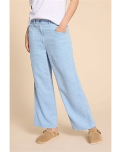 Брюки Harper из смесового льна, синий White stuff