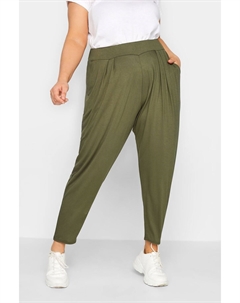 Брюки-Шаровары с двойной складкой, зеленый Yours