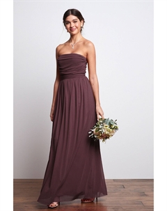 Свадебное платье макси с сеткой, красный Next