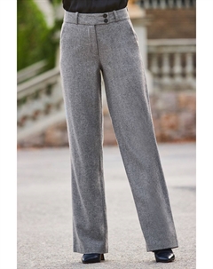 Широкие брюки из смесовой шерсти, серый Sosandar