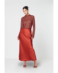 Топ из сетки с длинными рукавами и пайетками, мультиколор Next