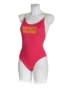 Купальник, розовый Tommy hilfiger