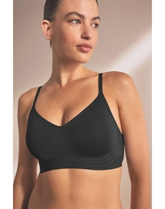 Разглаживающий бюстгальтер с легкой подкладкой без косточек, черный Next