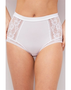 Трусики из микрофибры с кружевом, белый Next