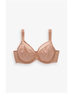 Хлопковый бюстгальтер с минимайзером и мягкой подкладкой F k Ultimate Support, белый Next