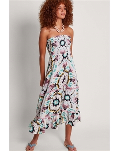 Платье Allegra с вырезом-бандо, бежевый Monsoon