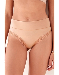 Трусики невероятного комфорта с отделкой из матового кружева, белый Next