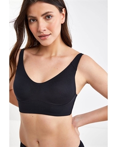 Удлиненный бюстгальтер Forever Comfort без косточек, черный Next