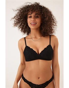 Удобный кружевной бюстгальтер, черный Next