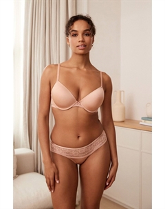 Кружевной бюстгальтер, розовый Next