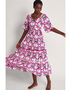 Платье-Солнце Zamora с геометричным узором, розовый Monsoon