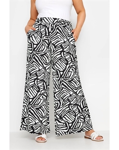 Широкие брюки из джерси, черный Yours