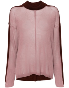 Джемпер Combo с спущенными плечами, розовый Rick owens