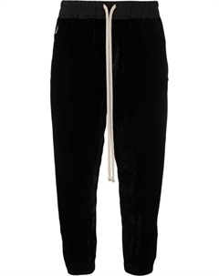 Укороченные спортивные брюки с низким шаговым швом, черный Rick owens