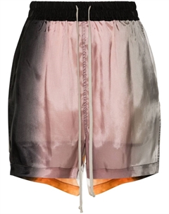 Широкие шорты с эффектом градиента, серый Rick owens