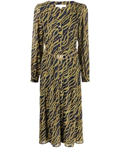 Платье-рубашка с принтом, синий Michael michael kors