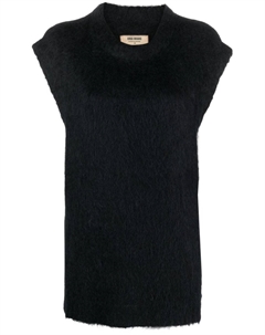 Фактурный топ без рукавов, черный Uma wang