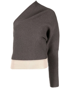 Джемпер в рубчик, коричневый Rick owens