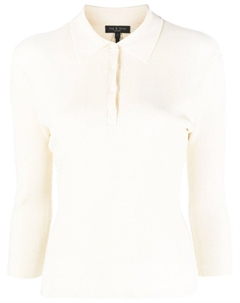 Рубашка поло Pacey в рубчик, нейтральный цвет Rag & bone