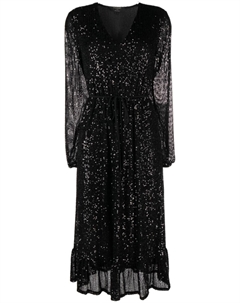Платье миди с пайетками, черный Twinset