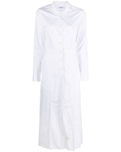 Поплиновое платье-рубашка, белый Thom browne