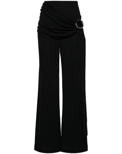 Брюки палаццо с запахом, черный Rabanne