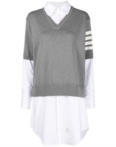 Поплиновое платье, серый Thom browne