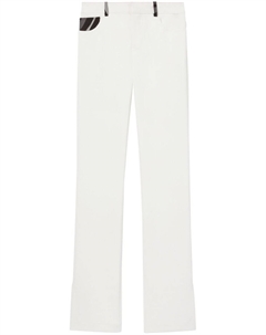 Брюки прямого кроя с принтом Marmo, белый Pucci
