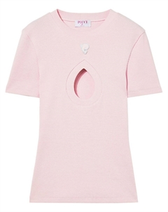 Футболка в рубчик, розовый Pucci