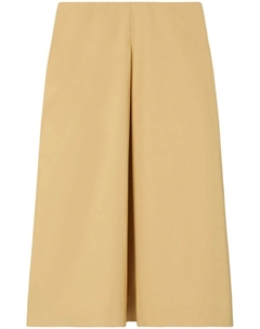 Юбка миди со складками, нейтральный цвет Tory burch