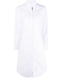 Платье-рубашка с нашивкой-логотипом, белый Thom browne