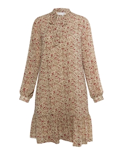 Платье Midi Mit Floralem Print, кремовый Usha