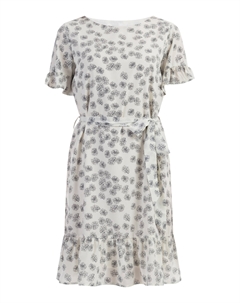 Платье Midi Mit Rüschen, кремовый черный Usha