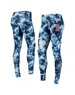 Женские темно-синие леггинсы FOCO Boston Red Sox с принтом тай-дай Unbranded