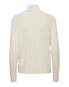 Тонкий вязаный свитер Sweater ALMESA, кремовый Ichi