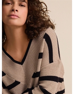 Тонкий вязаный свитер Sweater, светло-коричневый Next