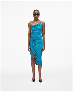 Платье с струящейся драпировкой, цвет Aqua Marc jacobs