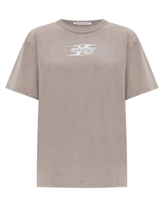 Футболка из хлопка с логотипом Blade, серый Alexander wang