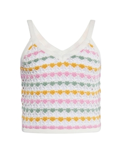 Вязаный топ Knitted Top, цвет yellow gold/light yellow Izia