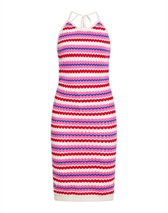 Вязаное платье Knitted dress, светло-розовый Izia