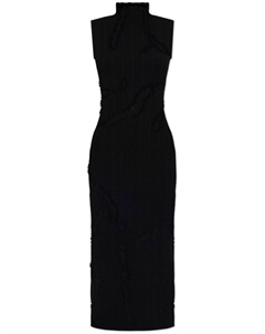 Платье-миди с вырезами, черный Alexander mcqueen