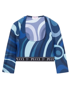 Топ с принтом Marmo от, синий Pucci