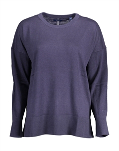 Синяя хлопковая женская рубашка Gant